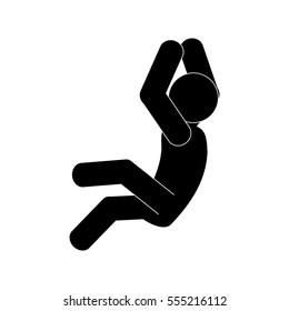 person pictogram seating icon image vector illustration design 