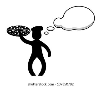 Person with pizza