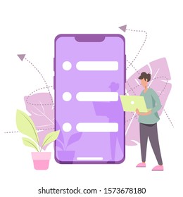 A person plans and draws up a schedule, schedule