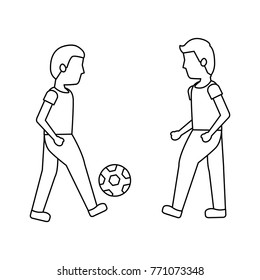 person playing soccer or football icon image 