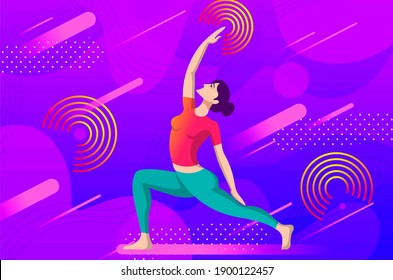 A person practicing yoga, imagination, mindset.