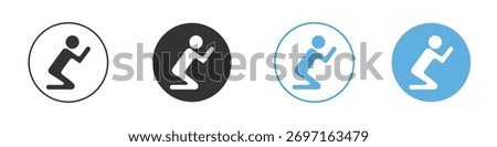 Person Praying icon Logo Template Design set