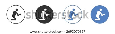 Person Praying icon vector. Logo Template illustration design