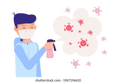 A person is protected from the virus. Prevention of virus disease.
