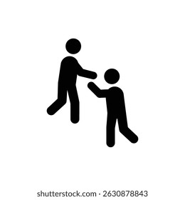 Person Reaching Down to Uplift Another, Symbolizing Support and Care