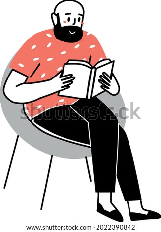 Person is reading a book. Or student studying and preparing for examination. Book lovers, readers, modern literature fans isolated on white background.
