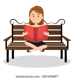 person reading on the park