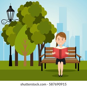 person reading on the park