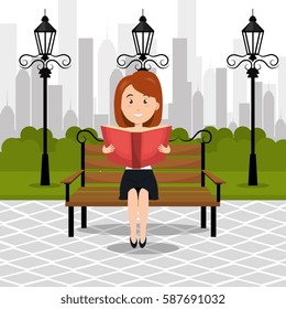 person reading on the park