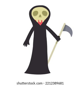 person with reaper costume character