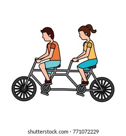 person riding bike icon image 