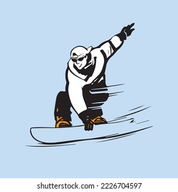 Person riding snowboard illustration, Snowboarding Silhouette Skiing, sport
