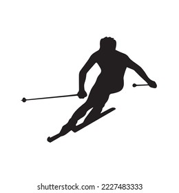 Person riding snowboard illustration, Snowboarding Silhouette Skiing, sport