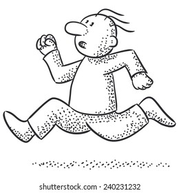 person running