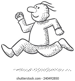 person running