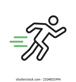 Person Running icon vector image. Can also be used for Carnival. Suitable for mobile apps, web apps and print media.