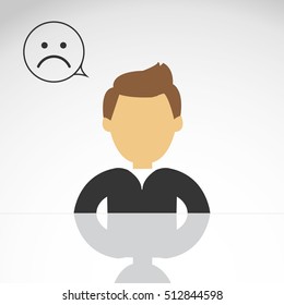 Person with  sad face