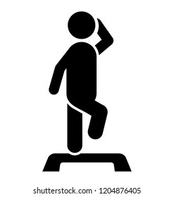 A person in a salute posture 