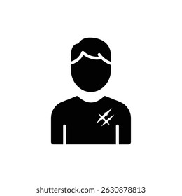 Person with Scar, Symbolizing Strength and Resilience