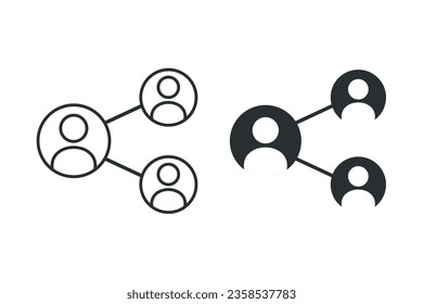 Person share icon symbol. Illustration vector