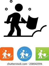 Person Shoveling Snow Icon