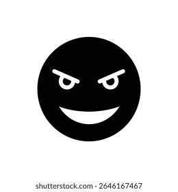 Person showing sly smile with narrowed eyes expression