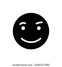 Person showing smirking face with tilted head expression