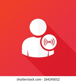 Person and signal icon