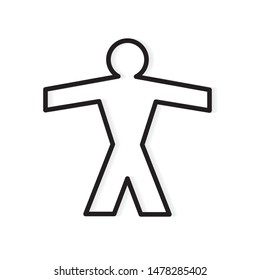 person silhouette icon- vector illustration