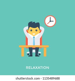 
A person sitting comfortably on a chair with the clock in background 

