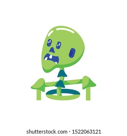 person skeleton on white background vector illustration design