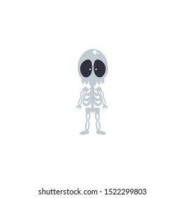 person skeleton on white background vector illustration design