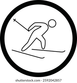 A person is skiing down a snowy slope