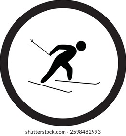 A person is skiing down a snowy slope