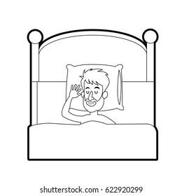 person sleeping icon image 