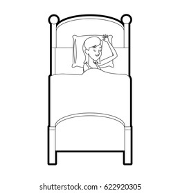person sleeping icon image 