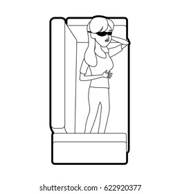 person sleeping icon image 