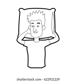 person sleeping icon image 