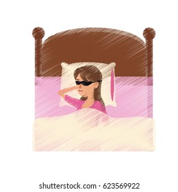 person sleeping icon image 