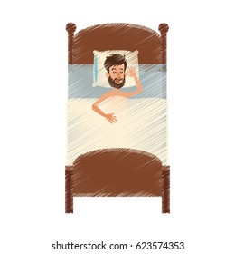 person sleeping icon image 