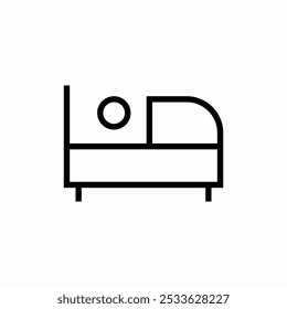 person sleeping icon sign vector