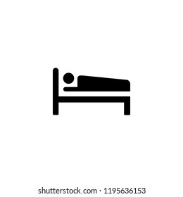 Person sleeping on a bed