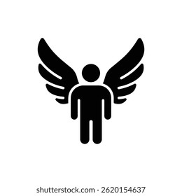 Person Standing Tall with Shadow in Shape of Wings Symbolizing Potential