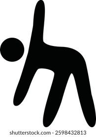 Person Stretching and Reaching to the side Icon