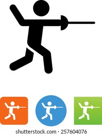Person with a sword icon