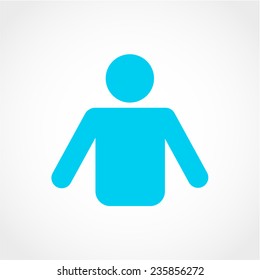 Person symbol. Human avatar. User sign Icon Isolated on White Background