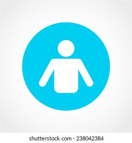 Person symbol. Human avatar. User sign Icon Isolated on White Background