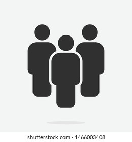 Person symbol, People vector, Work Group Team, Persons Crowd Vector Illustration icon.