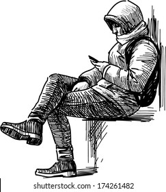 person with a telephone