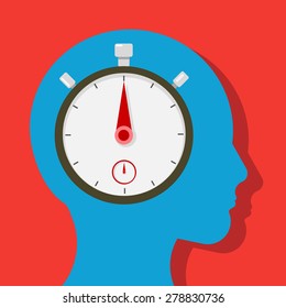 Person thinking about time
